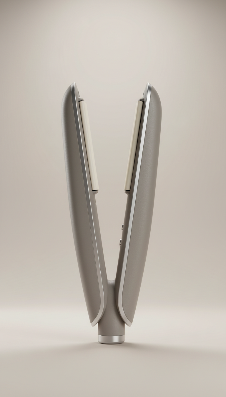 2-in-1 ceramic hair dryer straightener